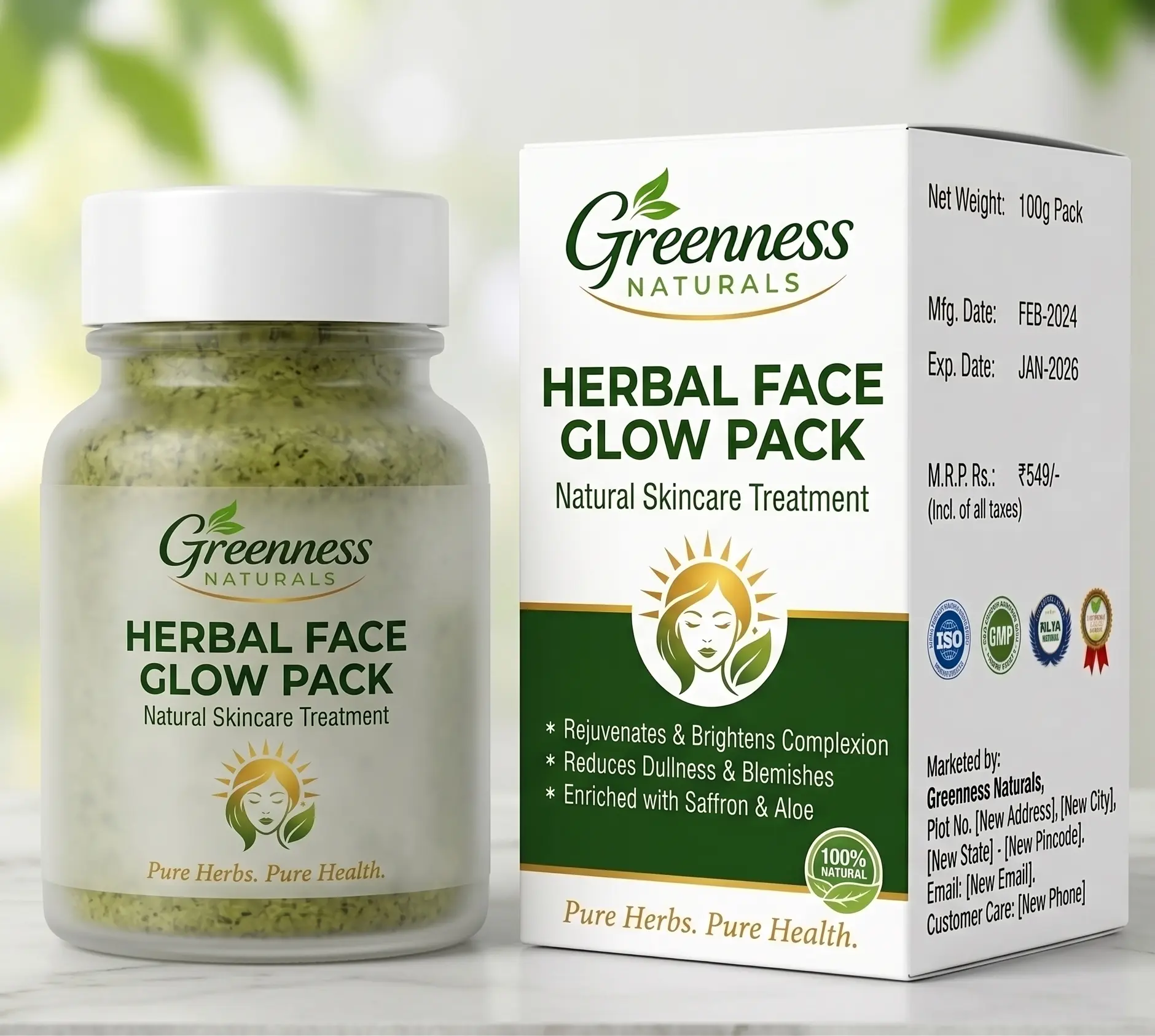Herbal Face Glow Pack